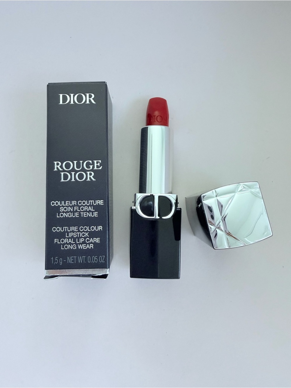 Dior Rouge Dior Lipstick - 999 SATIN travel size NIB